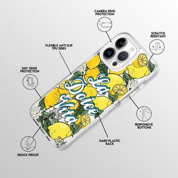 La Dolce Vita Lemon Phone Case For iPhone, 2 of 8