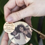 Sisters In Heart Compass Keyring With Photo Plate, thumbnail 3 of 8