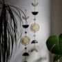 Glass Moon Phases Wall Hanging With Brass Details, thumbnail 2 of 9