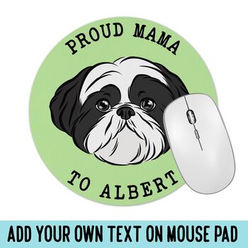 Personalised Shih Tzu Mouse Mat, 3 of 5