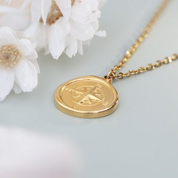 Personalised Compass Amulet Necklace, 6 of 12
