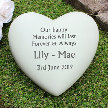 Personalised Memorial Heart, 5 of 7