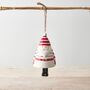 Personalised Ceramic Christmas Santa Bell Decoration, thumbnail 1 of 6