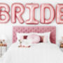 Rose Gold Bride Hen Party Balloon Bunting, thumbnail 2 of 3