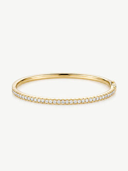 Gold Or Silver Tennis Bangle Bracelet, 3 of 11