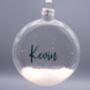 Personalised Flat Christmas Tree Bauble, thumbnail 1 of 3
