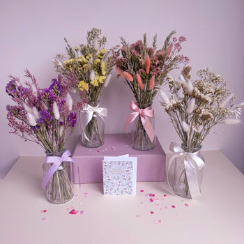 Dried Flowers And Vase With Mothers Day Card, 7 of 8