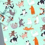 Yoga Cats Gift Wrap, thumbnail 1 of 1