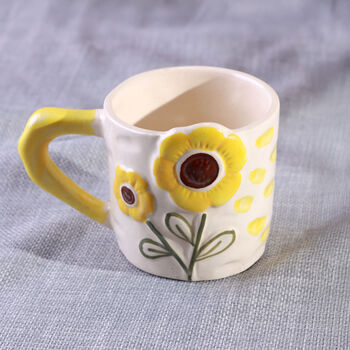 G Decor Handmade And Hand Painted Sunflower Bloom Mug Collection, 2 of 4