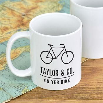 'On Yer Bike' Personalised Adventure Mug, 3 of 8