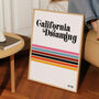 California Dreaming Giclée Retro Art Print, thumbnail 3 of 4