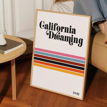 California Dreaming Giclée Retro Art Print, 3 of 4
