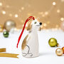 Handmade Ceramic Dog Christmas Decoration, thumbnail 1 of 7