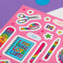Stationery A5 Vinyl Sticker Sheet, thumbnail 3 of 9