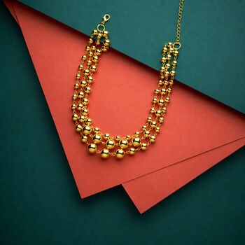Statement Bead Layered Bubble Necklace, 6 of 6