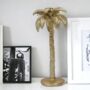 Antique Gold Palm Tree Candle Holder, thumbnail 1 of 4