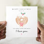 Personalised 'I Love You' Christmas Donut Card, thumbnail 1 of 3