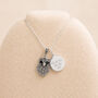 Personalised Sterling Silver Marcasite Owl Pendant Necklace, thumbnail 3 of 10