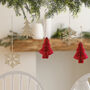 Wooden Trees And Foliage Christmas Hanging Decorations, thumbnail 2 of 3
