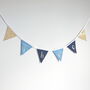 Personalised Navy And Gold Felt Bunting, thumbnail 4 of 7