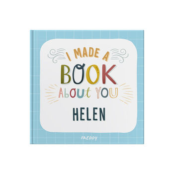 Personalised 'I Made A Book About You' Friendship Book, 12 of 12