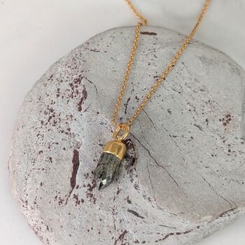 The Pyrite Point Gemstone Necklace, 4 of 7