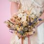 The Pearly Prairie Dried Flower Baked Blossom Bridal Bouquet, thumbnail 1 of 3