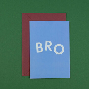 'Bro' Funny Birthday Card For Brother, 2 of 5