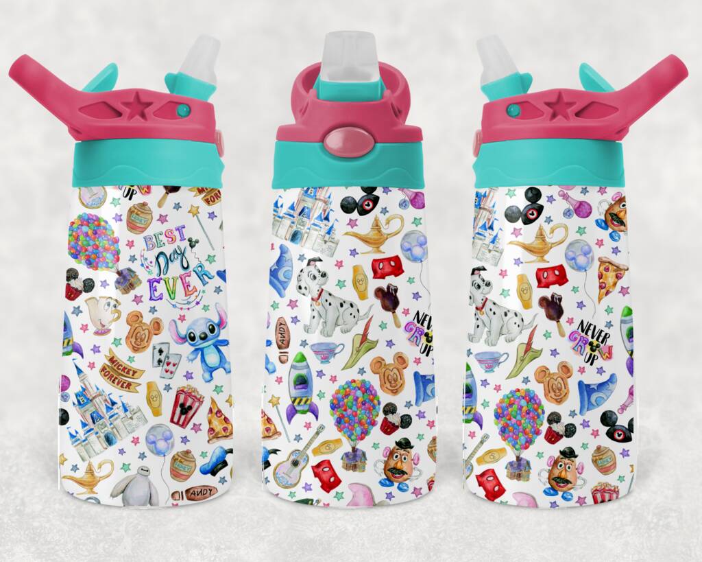 Personalised Disney Flip Top Kids Water Bottle, 1 of 9