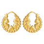 18k Gold Vermeil Much Love Hoop Earrings, thumbnail 2 of 4