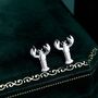 Sterling Silver Lobster Stud Earrings, thumbnail 1 of 12