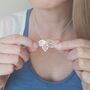Sterling Silver 30th Birthday Leaf Necklace, thumbnail 2 of 12