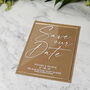 Personalised Printed Wedding Save The Date, thumbnail 4 of 8