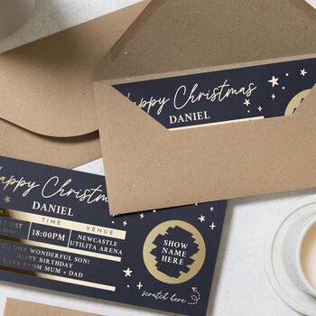 Personalised Christmas Concert Ticket Gift Voucher, 5 of 8
