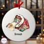 Personalised Christmas Decoration Robin Bauble, thumbnail 2 of 2