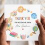 Teacher Thank You Card, Giraffe Key Worker Appreciation End Of Term Gift, thumbnail 1 of 3