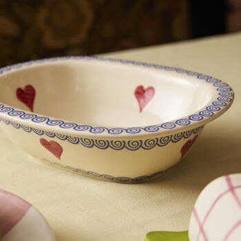 Heart Patterned Baking / Pie Dish, 24cm, 2 of 7