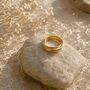 Hammered Gold Plated Silver Russian Wedding Ring, thumbnail 2 of 8