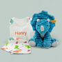 Steiff Dixi Triceratops And Personalised Dinosaur Pyjamas, thumbnail 1 of 7