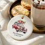 Personalised Wedding Car Ceramic Heart, thumbnail 2 of 9
