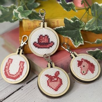 Good Luck Babe! Mini Matchbox Cross Stitch Kit, 2 of 6