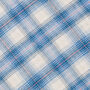 Women's Brushed Cotton Pyjamas In A Blue Check, thumbnail 5 of 5