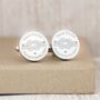 Stainless Steel Engraved Circle Cufflinks, Tie The Knot, thumbnail 1 of 2