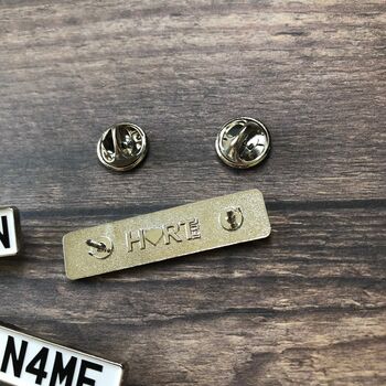 Number Plate Personalised Design Your Enamel Pin, 3 of 5