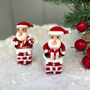 Handblown Glass Santa In Chimney, thumbnail 4 of 5