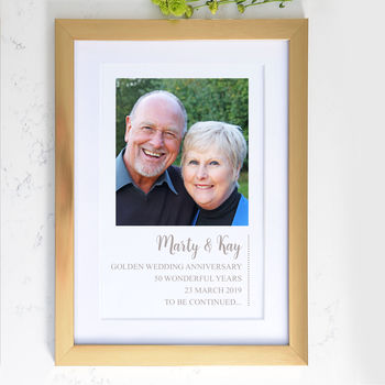 Personalised Framed Photo And Text Memories Print, 8 of 8