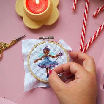 Christmas Fairy Mini Cross Stitch Kit, 2 of 4