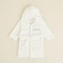 Personalised Ivory Initial Fleece Dressing Gown, thumbnail 2 of 5