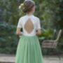 Bonnie In Apple Green ~ Party Or Flower Girl Dress, thumbnail 4 of 7