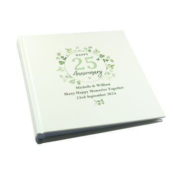 Personalised Botanical Anniversary Photo Album, 5 of 7